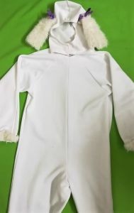 Kids Costumes to Hire - White Onesie & headpiece - 2pce